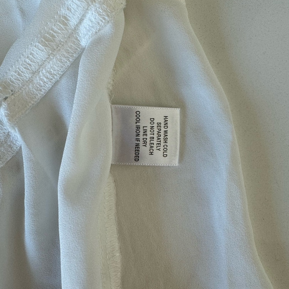 White Button Down With Detailing - image 5